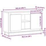  Komoda Artisan hrast 102x35x60 cm izrađeno drvo | shoptok.hr