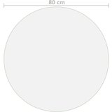  Zaštita za stol mat Ø 80 cm 2 mm PVC | shoptok.hr