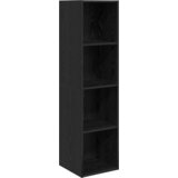 vidaXL Set TV stalka s pohranom 2 pcs Crni hrast 37 x 37 x 142.5 cm | shoptok.hr