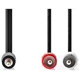  CAGB22200BK50, stereo audio kabl, 3,5 mm muški, 2x rca muški, niklovani, 5,00 m, crni Cene