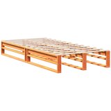  Knjižna postelja brez vzmetnice vošč. rjava 75x190 cm borovina, (21532597) | Shoptok.si