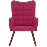  Stolica za opuštanje crvena boja vina baršunasta | shoptok.hr