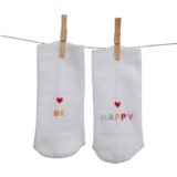 Eulenschnitt Bele nogavice "Be happy" - M (39-42) | Shoptok.si