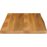 Stolna Mizna plošča z naravnim robom 70x60x3,8 cm trden mangov les, (21412103) | Shoptok.si