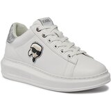 Karl Lagerfeld Superge KL62530N White Lthr w/Silver 01S | Shoptok.si