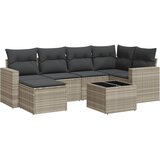  7-dijelni set vrtnih sofa svjetlosivi od poliratana | shoptok.hr