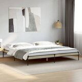 Maison Chic Posteljni okvir - Dvoposteljna postelja - Zakonska postelja sonoma hrast 200x200 cm inž. les in kovina-J5594, (21766067) | Shoptok.si