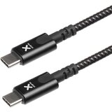 Xtorm Kabel za polnjenje in sinhronizacijo USB-C v USB-C, najlonski pleten, 2 m, - crn, (20618106) Cene