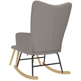  Stolica za ljuljanje s osloncem za noge od tkanine smeđesiva | shoptok.hr