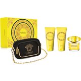 Versace Yellow Diamond darilni set toaletna voda 50 ml + losjon za telo 50 ml + gel za prhanje 50 ml za ženske Cene