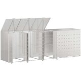  Skladištenje kanti za 3 kante Srebrno 340 x 77.5 x 115.5 cm | shoptok.hr