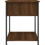  Noćni ormarić boja smeđeg hrasta 44x45x58 cm konstruirano drvo | Eponuda.com
