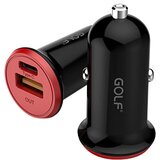  Brzi auto punjač +izlaz tip C GOLF GF-C7 crni | ePonuda.com
