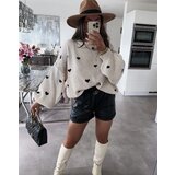 Beloved Jade pulover black hearts | Shoptok.si