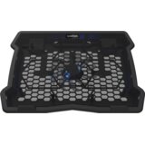 Canyon NS02, Cooling stand single fan with 2×2.0 USB hub, support up to 10”-15.6” laptop, ABS plastic and iron, Fans dimension:125*125*15mm(1pc), DC 5V, fan speed: 800-1000RPM, size:340*265*30mm, 406g Cijene