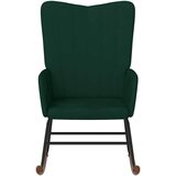  Stolica za ljuljanje tamnozelena baršunasta | shoptok.hr