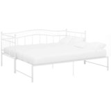 Maison Chic Izvlečni Posteljni okvir - Enojna postelja - Postelja za odrasle bel kovinski 90x200 cm-J11, (21775687) | Shoptok.si