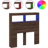 Maison Chic posteljno vzglavje - vzglavna omarica - nočna omarica led rjavi hrast 100x17x102 cm, (21705841) Cene