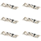 QAZQA Komplet 6 Vgradni reflektor bel GU10 AR70 trimless tri-light - Oneon | Shoptok.si
