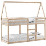 Krevet na kat s krovom 80 x 200 cm od masivne borovine | shoptok.hr