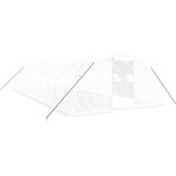 Staklenik s čeličnim okvirom bijeli 40 m&amp;sup2; 10 x 4 x 2 m Slike