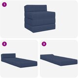 SOFA na razvlačenje Plava 200 x 70 x 15 cm Tkanina | Eponuda.com