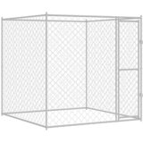  Kavez za pse Srebrno 200 x 200 x 200 cm Cinkani čelik | Eponuda.ba