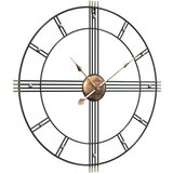  Zidni sat crni Ø 60 cm željezni | shoptok.hr