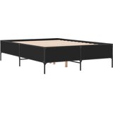  Okvir za krevet crni 140x190 cm konstruirano drvo i metal | Eponuda.ba