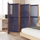 vidaXL Paravan 6-delni temno moder 420x180 cm | Shoptok.si
