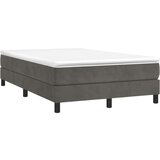 Box spring postelja z vzmetnico temno siva 120x200 cm žamet, (20726032) | Shoptok.si