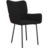  Jedilni stoli 2 kosa črn žamet, (20701311) | Shoptok.si