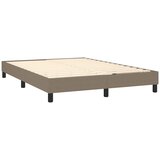  Krevet s oprugama i madracem smeđesivi 140 x 190 cm od tkanine | shoptok.hr