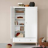 Oliver Furniture® dvodelna omara white/oak | Shoptok.si