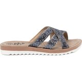 Shelvt Women's metallic flat sandals Cene