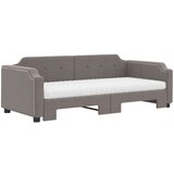  Izvlečna dnevna postelja z vzmetnicami taupe 90x200 cm blago, (20787840) | Shoptok.si