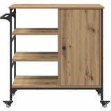  Kuhinjski kolica Umjetnički hrast 87.5 x 39 x 84.5 cm | Eponuda.com