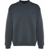 Trendyol Anthracite*002 Men's Half Turtleneck Long Sleeve Sweatshirt. cene
