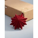 Sinsay Božićni viseći ukrasi u obliku božićnih zvijezda s baršunastom završnom obradom 6 pack | shoptok.hr