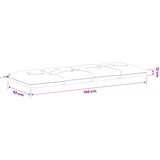  Jastučić za klupu VIANEN 100% poliester Siva 150 x 50 x 12 cm | shoptok.hr