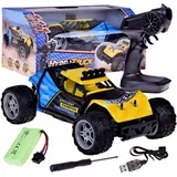 off-road autić na daljinski žuti