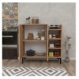 Hanah home Leskar višenamjenska komoda, 90 x 90,6 x 29,6 cm, smeđa | Eponuda.ba