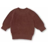 That's mine Pulover za dojenčka 027995 Flo Sweater rjava barva