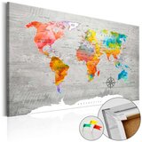  Slika na plutenoj podlozi - Multicolored Travels [Cork Map] 60x40 Cijene