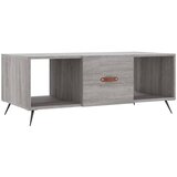 Maison Chic Klubska mizica - kavna mizica - Nizka mizica siva sonoma 102x50x40 cm inženirski les, (21752993) Cene
