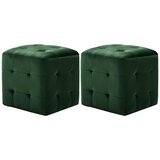  Noćni ormarići 2 kom zeleni 30x30x30 cm od baršunaste tkanine | shoptok.hr