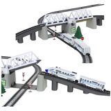 Lean Toys Električni vlakec z dvižnim mostom, tiri 366 cm | Shoptok.si