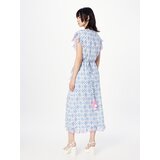 Zwillingsherz Obleka 'Josefine' modra / roza / bela | Shoptok.si