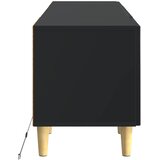  LED TV kabinet Crna Konstruirano drvo | shoptok.hr