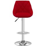 vidaXL Barski stolček vinsko rdeč žamet, (20967379) | Shoptok.si